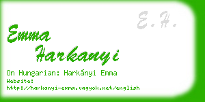 emma harkanyi business card